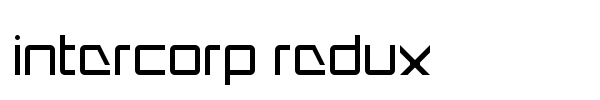 Intercorp Redux font preview